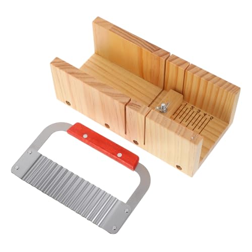 SHINEOFI Holz Seifenschneider mit Wellenmesser Präziser Loaf Cutter für Kleine Werkstätten Ergonomischer Griff Minimiert Seifenabfall für Heim und DIY Seifenherstellung SHINEOFI Holz Seifenschneider mit Wellenmesser Präziser Loaf Cutter für Kleine Werkstätten Ergonomischer Griff Minimiert Seifenabfall für Heim und DIY Seifenherstellung von SHINEOFI