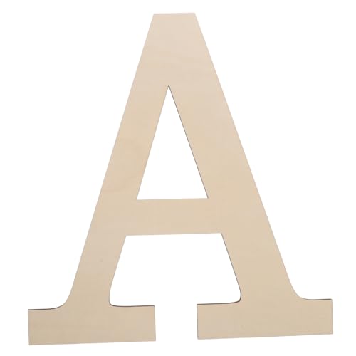 SHINEOFI Holzbuchstaben Dekoration 296 Cm Unlackierter Blanko Holzbuchstabe – Bauernhaus Hängealphabet – Riesige Dekorative Plakette Für Heimparty Hochzeitsdekoration von SHINEOFI