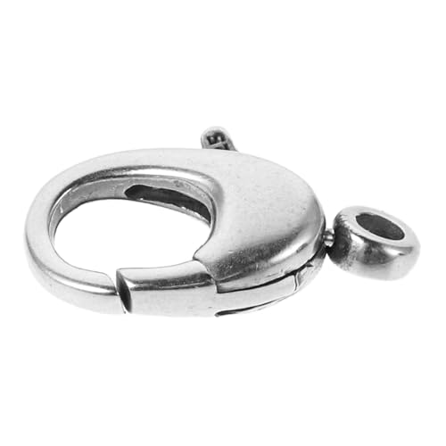 SHINEOFI Hummerschere Schmuckzubehör Karabinerverschluss Schmuckzubehör Ringe Karabinerverschluss aus Edelstahl Biegeringe Halskette Schmuck Erkenntnisse Silber- von SHINEOFI