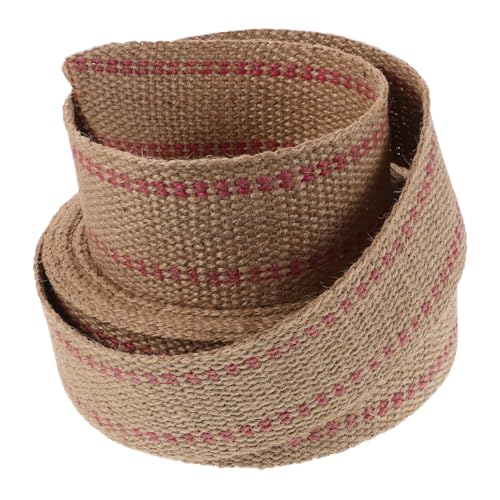 SHINEOFI Jute-gurtband mit Rotem Streifen Breit Natürliche Strapazierfähige Polsterung für Stuhlreparatur DIY Basteln und Outdoor-möbel Atmungsaktiv und Widerstandsfähig SHINEOFI Jute-gurtband mit Rotem Streifen Breit Natürliche Strapazierfähige Polsterung für Stuhlreparatur DIY Basteln und Outdoor-möbel Atmungsaktiv und Widerstandsfähig von SHINEOFI