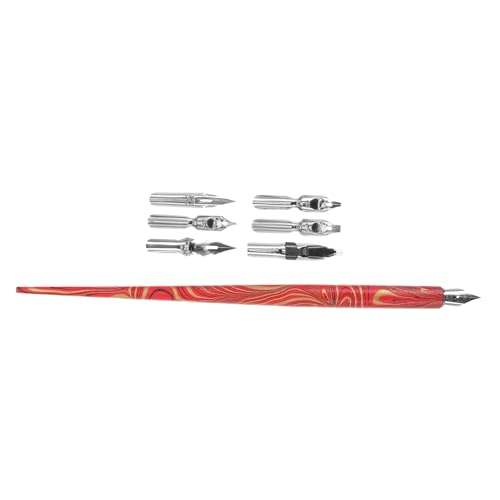 SHINEOFI Kalligrafie Dip Füllfederhalter Vintage und Modern mit Präzisionsfedern für Anfänger und Profis Handschriftliche Übung Skizzieren Tragbar für Schule Zuhause und Reisen SHINEOFI Kalligrafie Dip Füllfederhalter Vintage und Modern mit Präzisionsfedern für Anfänger und Profis Handschriftliche Übung Skizzieren Tragbar für Schule Zuhause und Reisen von SHINEOFI