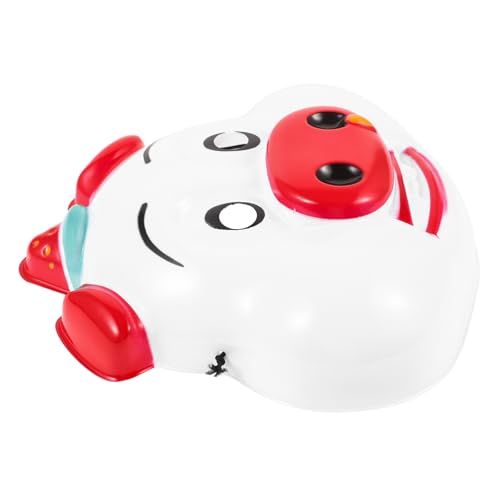 SHINEOFI Kindermaske Plüsch Accessoire Schwein Kostüm Schwein Gesichtsmaske Tier Für Kopf Maskerade Schwein Cosplay Hase Kaninchen Rollenspiel Maske Fohlen Entzückende Maske Comic Weiß von SHINEOFI
