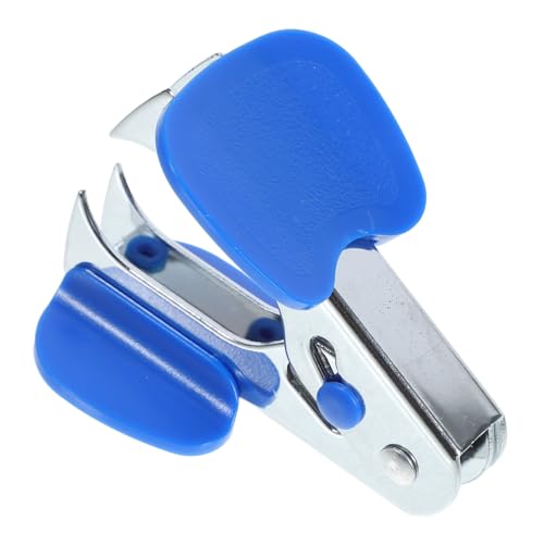 SHINEOFI Klammer Abzieher Entfernung Polster Hefterentferner Tragbarer Nagelheber Nagelentferner Bürobedarf Edelstahl Blue von SHINEOFI