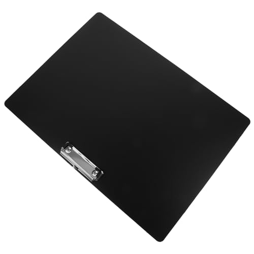 SHINEOFI Klemmbrett aus Kunststoff mit Metallclip Ergonomisches Zeichenbrett für Schule und Büro für Notizen und Zeichnungen Schwarz von SHINEOFI