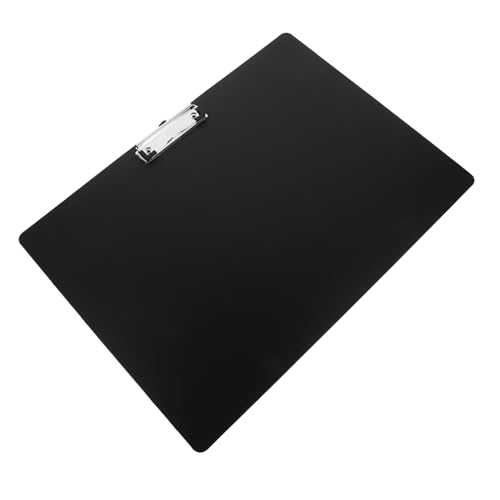 SHINEOFI Klemmbrett für Zeichnungen Horizontaler Clip Pad aus Dickem Kunststoff für Büro und Schule Ergonomisches Schreibbrett Schwarz von SHINEOFI