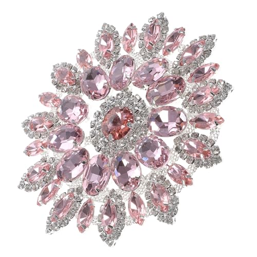SHINEOFI Kreativer Applikations Patch für DIY Projekte Handgefertigte Brosche Funkelndem Strass für Kleidung Röcke und Haaraccessoires von SHINEOFI
