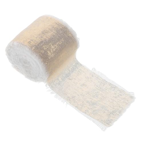 SHINEOFI Leicht Fransiges Goldfarbenes Chiffonband für Hochzeit Vielseitiges Geschenkband Stilvolle Schleife für Brautsträuße Einladungskarten und Festliche Dekoration SHINEOFI Leicht Fransiges Goldfarbenes Chiffonband für Hochzeit Vielseitiges Geschenkband Stilvolle Schleife für Brautsträuße Einladungskarten und Festliche Dekoration von SHINEOFI