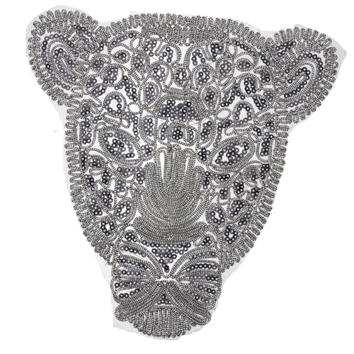 SHINEOFI Leoparden Patch zum Aufnähen Bügelflicken Kleidung Applikation Stickerei Perlen Modischer Leopardenkopf Aufnäher DIY Dekoration für Kleidung Taschen SHINEOFI Leoparden Patch zum Aufnähen Bügelflicken Kleidung Applikation Stickerei Perlen Modischer Leopardenkopf Aufnäher DIY Dekoration für Kleidung Taschen von SHINEOFI
