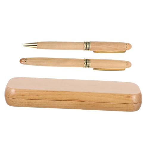 SHINEOFI Luxus Füllfederhalter mit Feiner Spitze Ergonomischer Griff aus Ahornholz Graviertes Schreibset mit Sanftes Schreiben für Business Büro und Schule SHINEOFI Luxus Füllfederhalter mit Feiner Spitze Ergonomischer Griff aus Ahornholz Graviertes Schreibset mit Sanftes Schreiben für Business Büro und Schule von SHINEOFI
