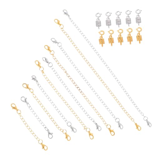SHINEOFI Magnetische Verschlüsse für Lobster Claw Kettenverlängerungen für Diy Schmuckherstellung Teiliges Set Langlebigen Materialien SHINEOFI Magnetische Verschlüsse für Lobster Claw Kettenverlängerungen für Diy Schmuckherstellung Teiliges Set Langlebigen Materialien von SHINEOFI