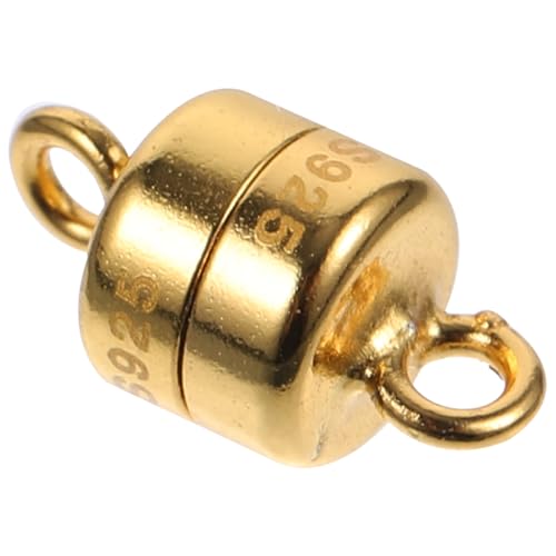 SHINEOFI Magnetischer Armbandverschluss Schließe Magnetische Halskettenverschlüsse Stecker Für Schmuckverschlüsse Armband Magnetverschlüsse Schmuck Halskette Schnalle Silber- Golden von SHINEOFI