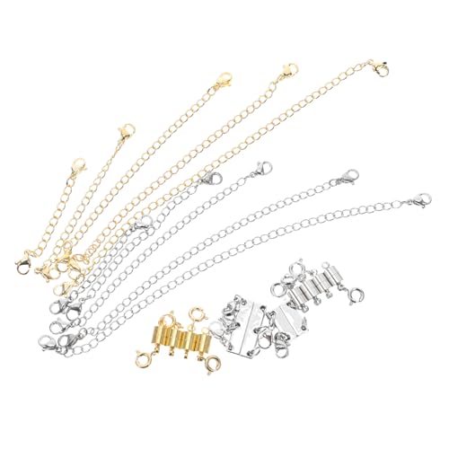 SHINEOFI Magnetischer Schmuckverschluss Edelstahl Verschiedene Langlebig Korrosionsbeständig Sicherer Halt Zylindrisches Design Für Halsketten Armbänder Damen SHINEOFI Magnetischer Schmuckverschluss Edelstahl Verschiedene Langlebig Korrosionsbeständig Sicherer Halt Zylindrisches Design Für Halsketten Armbänder Damen von SHINEOFI