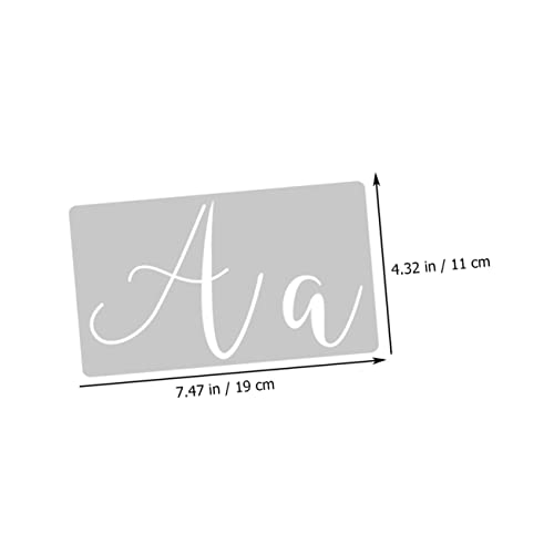 SHINEOFI Malwerkzeuge 45-teilige Kalligraphie-Alphabet-schablonen Zeichenvorlagen Aus Kunststoff Malschablonen Für Wandkunst SHINEOFI Malwerkzeuge 45-teilige Kalligraphie-Alphabet-schablonen Zeichenvorlagen Aus Kunststoff Malschablonen Für Wandkunst von SHINEOFI