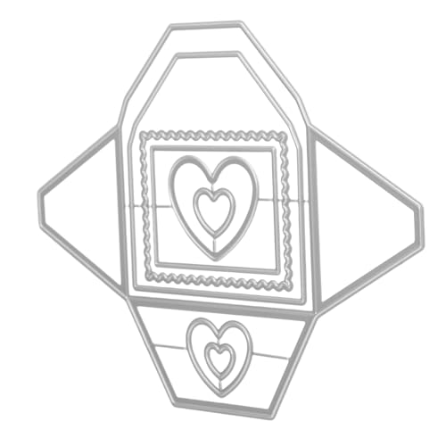 SHINEOFI Metal Craft Dies Hintergrundrahmen Präzise Metall Stanzformen für Scrapbooking DIY Albumkarten Dünne Metallbleche Kompatibel Einfache Handhabung von SHINEOFI