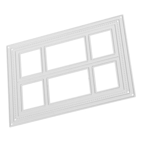SHINEOFI Metall Stanzformen Fenster Prägeschablonen für Scrapbooking Hintergrundrahmen mit Einzigartigem Prägeeffekt Effizientes DIY Kartengestalten Präzise Metallvorlagen für SHINEOFI Metall Stanzformen Fenster Prägeschablonen für Scrapbooking Hintergrundrahmen mit Einzigartigem Prägeeffekt Effizientes DIY Kartengestalten Präzise Metallvorlagen für von SHINEOFI