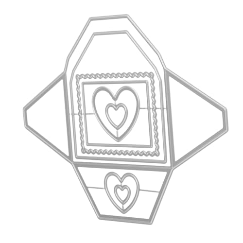 SHINEOFI Metall-stanzformen Hintergrundrahmen Präziser Schnitt für Scrapbooking DIY Kartengestaltung Album Umschläge Langlebiger Kohlenstoffstahl von SHINEOFI