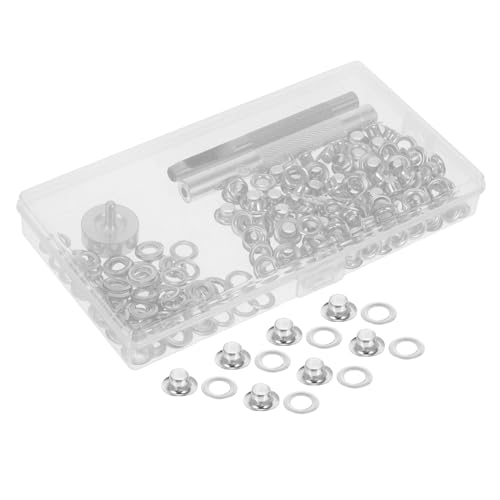 SHINEOFI Metallgrommet Ösen und Installationswerkzeugen für Planen Stofftaschen und DIY Projekte Silberne Ösen mit Praktischem Aufbewahrungskoffer und Effizienten Werkzeugen SHINEOFI Metallgrommet Ösen und Installationswerkzeugen für Planen Stofftaschen und DIY Projekte Silberne Ösen mit Praktischem Aufbewahrungskoffer und Effizienten Werkzeugen von SHINEOFI