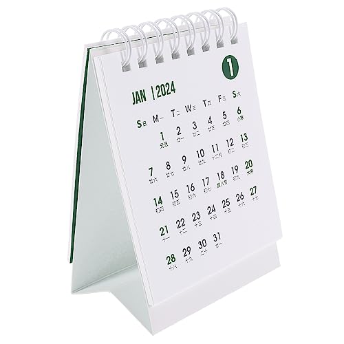 SHINEOFI Mini-tischkalender 2024 Frischer Macaron-kalender Monatlicher Tischkalender Staffelei Tischkalender Wandkalender Desktop-kalender Minikalender Für Den Schreibtisch Green Papier SHINEOFI Mini-tischkalender 2024 Frischer Macaron-kalender Monatlicher Tischkalender Staffelei Tischkalender Wandkalender Desktop-kalender Minikalender Für Den Schreibtisch Green Papier von SHINEOFI