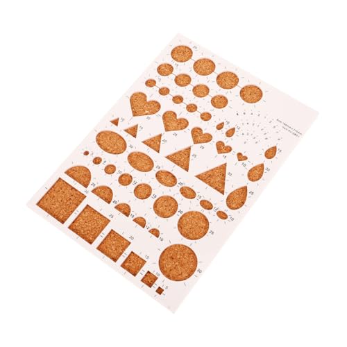 SHINEOFI Modellbauplatte aus Papier geschlitzt Eisstockschießen quilling zubehör paper quilling set Quilling-Vorlagen aus Papier Quilling-Zubehör aus Papier Korkauflage von SHINEOFI