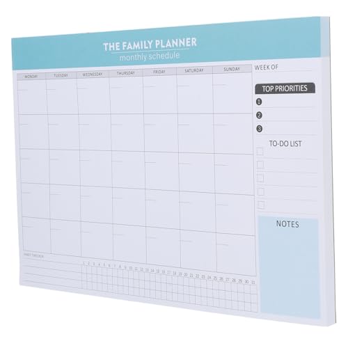 SHINEOFI Monatsplan-Notizblock Monatsplaner für Studenten Checklistenplaner für Lehrer großer Monatsplaner Tracker Täglicher Planungsrestrang Checkliste für die Tagesordnung Papier Blau SHINEOFI Monatsplan-Notizblock Monatsplaner für Studenten Checklistenplaner für Lehrer großer Monatsplaner Tracker Täglicher Planungsrestrang Checkliste für die Tagesordnung Papier Blau von SHINEOFI