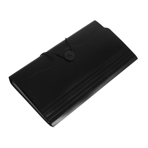 SHINEOFI Multi Layer Aktenordner aus Kunststoff Tragbarer Dokumenten Organizer für Rechnungen Fächer Schwarz für Lehrer Studenten Ärzte und Ingenieure von SHINEOFI