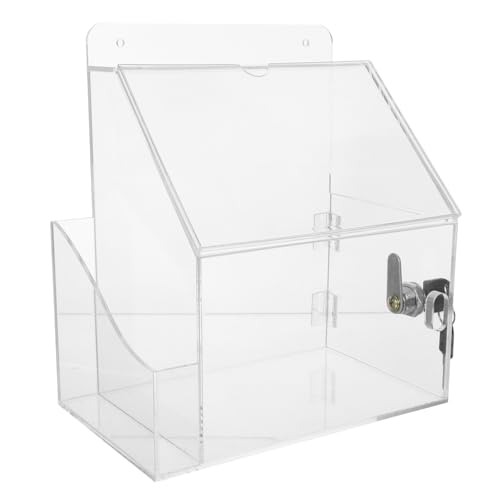 SHINEOFI Multifunktionale Abstimmungsbox Tombolaboxen für Tickets - -Inhaber -Losbehälter Spendenboxen für Fundraising Visitenkartenetui Acryl Transparent SHINEOFI Multifunktionale Abstimmungsbox Tombolaboxen für Tickets - -Inhaber -Losbehälter Spendenboxen für Fundraising Visitenkartenetui Acryl Transparent von SHINEOFI
