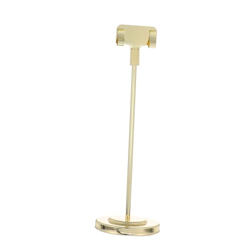 SHINEOFI Multifunktionaler Tischkartenhalter Gold Stabiler Memo und Fotokartenhalter für Hochzeit Büro und Zuhause Platzkarten Clip für Tischdekoration und Notizen von SHINEOFI