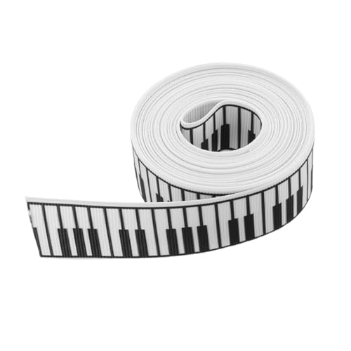SHINEOFI Musiknotenband Breit Schwarz weiß Bedrucktes Klaviertasten satinband Vielseitig für Geschenkverpackung Partydekoration Schleifen Musikthemen events Langlebig und Einfach zu SHINEOFI Musiknotenband Breit Schwarz weiß Bedrucktes Klaviertasten satinband Vielseitig für Geschenkverpackung Partydekoration Schleifen Musikthemen events Langlebig und Einfach zu von SHINEOFI