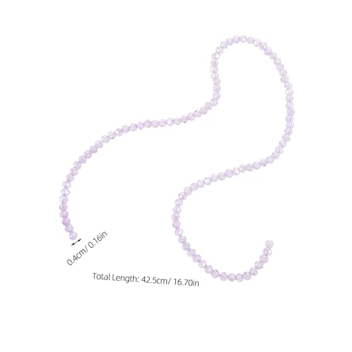 SHINEOFI Natürliche Facettierte Perlen Robuste Runde Glasperlen für Schmuckherstellung Diy Armband Halskette Ohrringe Funkelnde Kristallperlen für Bastelbedarf von SHINEOFI