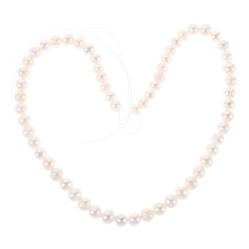 SHINEOFI Natürliche Weiße Süßwasserperlen Perlenstrang mit Vorgebohrten Perlen für DIY Schmuckherstellung Halsketten Armbänder Bastelbedarf Langlebig und Einfach zu Fädeln SHINEOFI Natürliche Weiße Süßwasserperlen Perlenstrang mit Vorgebohrten Perlen für DIY Schmuckherstellung Halsketten Armbänder Bastelbedarf Langlebig und Einfach zu Fädeln von SHINEOFI