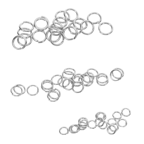 SHINEOFI Öffnungsanschlussring Ohrring Machen Sortiment An Biegeringen Biegeringe Zur Reparatur Von Schmuck Biegeringe Für Diy Reifen Zum Basteln Sprungringe Für Ohrringe Silber Metall von SHINEOFI