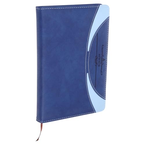 SHINEOFI PU Notizbuch mit Monatsindex und Lesezeichen Multifunktionales Planer Notizbuch für Männer und Frauen für Tägliche Notizen Meetings und Reisen von SHINEOFI
