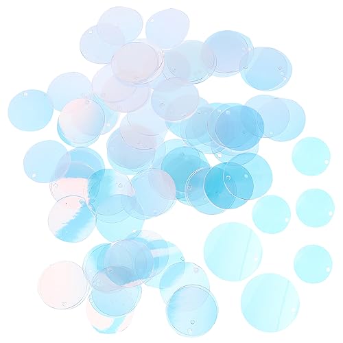 SHINEOFI PVC Pailletten für Kleidung Nähen Große Transparente Goldfarbene DIY Bastel Pailletten für Schuhe Taschen Dekoration von SHINEOFI