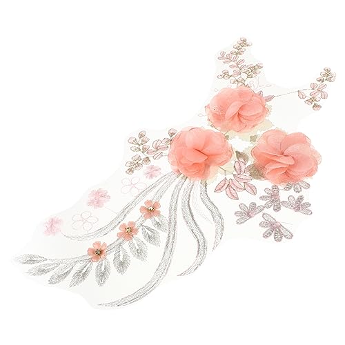 SHINEOFI Patches Nähen Verzierungen Trimmen Stickerei Blumen- Stoff Applikationen Zum Nähen Von Blumen Dekoration Craft-patches Kleiderflicken von SHINEOFI