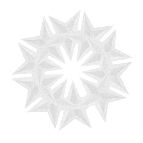 SHINEOFI Pentagramm Aufnäher 24 Stück Für Rucksäcke Nähen Basteln Verzierungen Stickflicken Bestickte Patches Für Kleidung Zum Aufbügeln Auf Stoffflicken Jeans von SHINEOFI