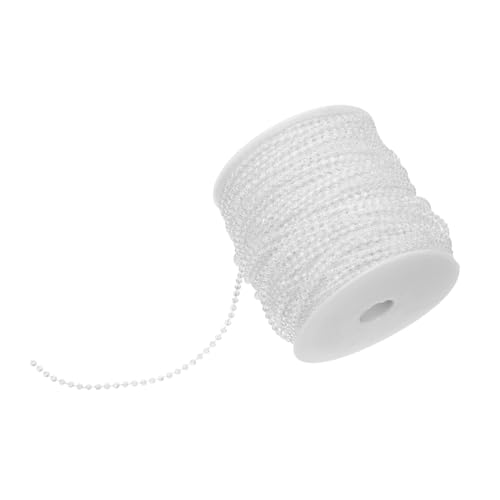 SHINEOFI Perlengirlande Perlenkette Transparente Kunstperlen für DIY Basteln Weihnachtsdeko Hochzeitsfloristik Vielseitig Kombinierbar von SHINEOFI