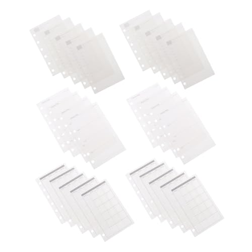 SHINEOFI Planer Nachfüllpapier Loose leaf Einlagen Glattes Dickes Papier für Tägliche Wöchentliche und Monatliche Planung Kompatibel mit Ringordnern Tragbare Organizer einlagen von SHINEOFI