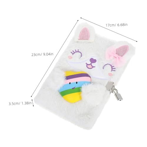 SHINEOFI Plüsch Tagebuch für Mädchen mit Schloss Kuscheliges Cartoon Notizbuch Weiches Flauschiges Tagebuch für Privates Schreib und Zeichenbuch mit Sicherem Verschluss Kawaii Design SHINEOFI Plüsch Tagebuch für Mädchen mit Schloss Kuscheliges Cartoon Notizbuch Weiches Flauschiges Tagebuch für Privates Schreib und Zeichenbuch mit Sicherem Verschluss Kawaii Design von SHINEOFI