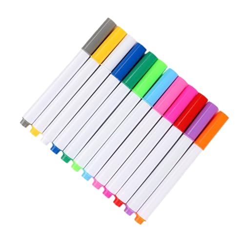 SHINEOFI Radierbarer Marker 12 Stück Löschbare Neon Stifte für LED Tafeln Schnell Trocknend Acryl und Whiteboard Marker für Kinder Kompatibel mit Verschiedenen Oberflächen von SHINEOFI