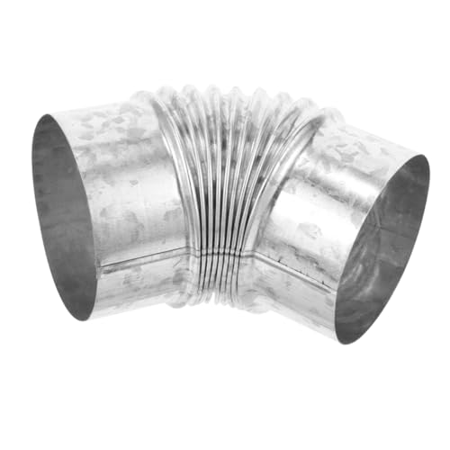 SHINEOFI Rauchrohr Verzinktem Stahl Trocknerkanalbogen für Kamin und Entlüftungssysteme für Einfache Installation und Vielseitige Anwendungen von SHINEOFI