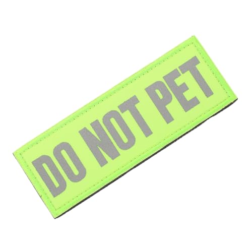 SHINEOFI Reflektierender Do Not Pet Servicehund Patch aus Strapazierfähigem Nylon Sicherer für Hundegeschirr und Weste Professionelle Arbeits und Trainingsausrüstung SHINEOFI Reflektierender Do Not Pet Servicehund Patch aus Strapazierfähigem Nylon Sicherer für Hundegeschirr und Weste Professionelle Arbeits und Trainingsausrüstung von SHINEOFI