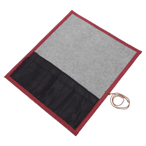 SHINEOFI Rollen Federmäppchen aus Bambus, Pinselhalter, Pinsel-Organizer, Künstlerstifteetui, Aufbewahrung für Pinsel, Leinwand von SHINEOFI