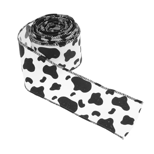 SHINEOFI Rustikales Bauernhof Kuhmusterband Breit Langlebiges DIY Geschenkband für Kreative Verpackungen Kränze Partydekorationen mit Verspieltem Design von SHINEOFI