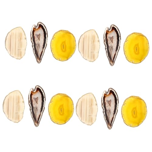 SHINEOFI Sätze Achatscheibenanhänger Anhänger Spriegel Pendant Schmuckherstellung Charms Anhänger Achat-stein-anhänger Schmuck Dekorative Anhänger Natürlicher Achat Colorful SHINEOFI Sätze Achatscheibenanhänger Anhänger Spriegel Pendant Schmuckherstellung Charms Anhänger Achat-stein-anhänger Schmuck Dekorative Anhänger Natürlicher Achat Colorful von SHINEOFI
