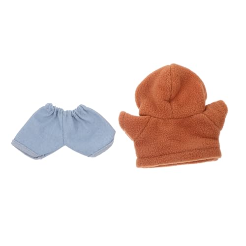 SHINEOFI Satz Puppenkleidungsset Kleidung für Puppen Anziehzubehör Puppen-Hoodie Kleidung für Plüschtiere Spielzeugkleidung puppenkleidung Outfits Plüschpuppenkleidung Kurzer Plüsch von SHINEOFI