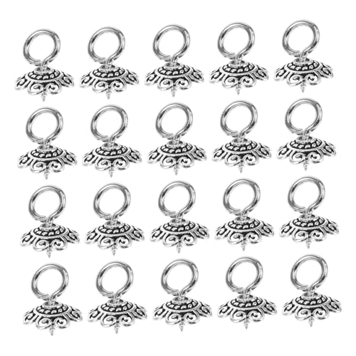 SHINEOFI Schmuck Perlenkappen mit Ösenstift Legierung DIY Armband Ohrring Halskette Zubehör Kreative Filigrane Details Ausreichend Menge für Vielseitige Schmuckherstellung SHINEOFI Schmuck Perlenkappen mit Ösenstift Legierung DIY Armband Ohrring Halskette Zubehör Kreative Filigrane Details Ausreichend Menge für Vielseitige Schmuckherstellung von SHINEOFI