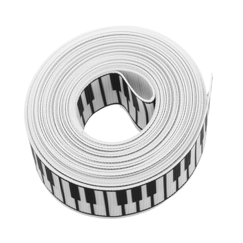 SHINEOFI Schwarzes und Weißes Klavierband Breites Satinband mit Musiknoten Vielseitiges Geschenkband für Geschenkverpackung Partydekoration Basteln und Schleifen Einfach zu Schneiden SHINEOFI Schwarzes und Weißes Klavierband Breites Satinband mit Musiknoten Vielseitiges Geschenkband für Geschenkverpackung Partydekoration Basteln und Schleifen Einfach zu Schneiden von SHINEOFI