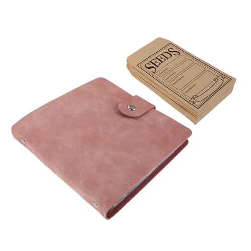 SHINEOFI Seed Storage Album Organisator für Gartensamen Organisatoren der Saatgutlagerung Albumkartenärmel PU-Leder Rosa SHINEOFI Seed Storage Album Organisator für Gartensamen Organisatoren der Saatgutlagerung Albumkartenärmel PU-Leder Rosa von SHINEOFI