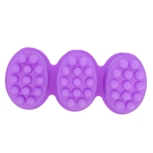 SHINEOFI Silikon Seifenform Oval Kavitäten Massageform Flexible Langlebig Antihaftend Stapelbar Leicht zu Reinigen für Handgemachte Dekorative Seifen und DIY Massage seifen Herstellung von SHINEOFI