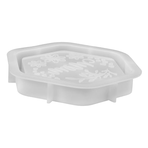 SHINEOFI Silikon Tray Gießform für Diy Schmucktabletts Wiederverwendbare Silikonform für Designs für zum Muttertag und Leicht zu Reinigen von SHINEOFI